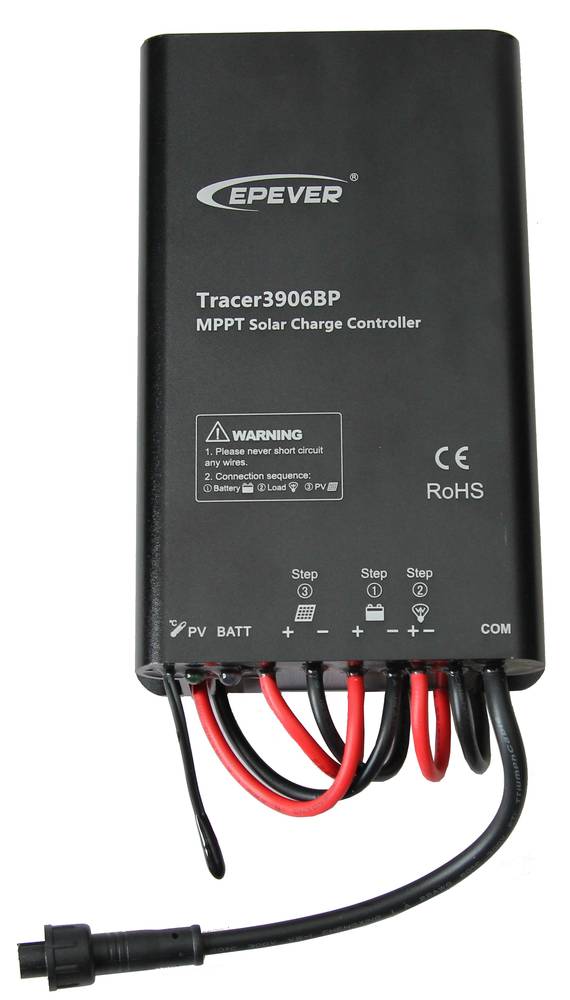 Герметичный контроллер заряда 15 А, 12/24 В, MPPT, модель Tracer-3906BP