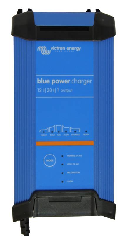 Зарядное устройство для гелевых, AGM и LiFePo4 аккумуляторов 12 Вольт, 20 Ампер, модель Blue Power Charger 12/20