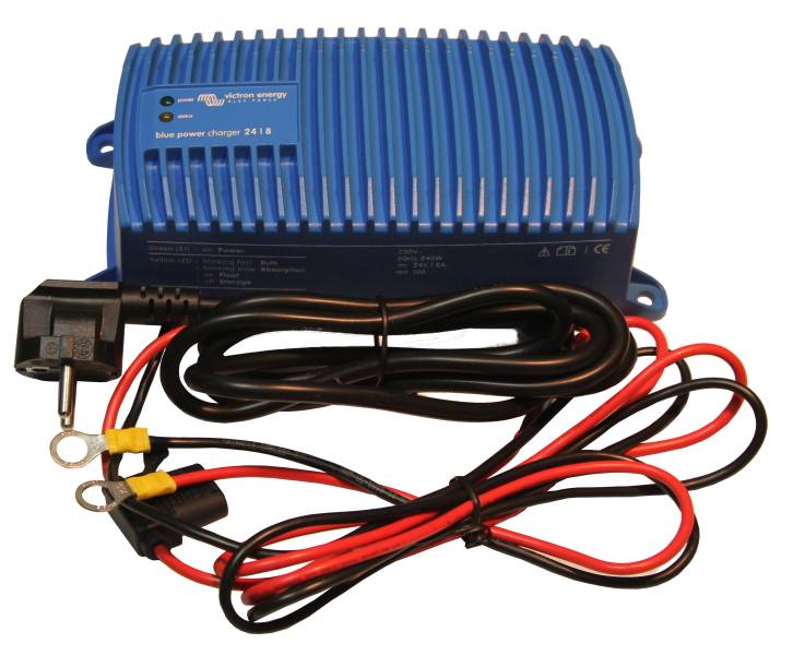 Водонепроницаемое зарядное устройство для яхты (24 Вольта, 8 А, модель Blue Power Charger 24/8 IP67)