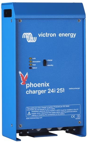 Зарядное устройство для гелевых и AGM аккумуляторов 24 В, 16 А, 2 выхода, модель Phoenix Charger 24/16