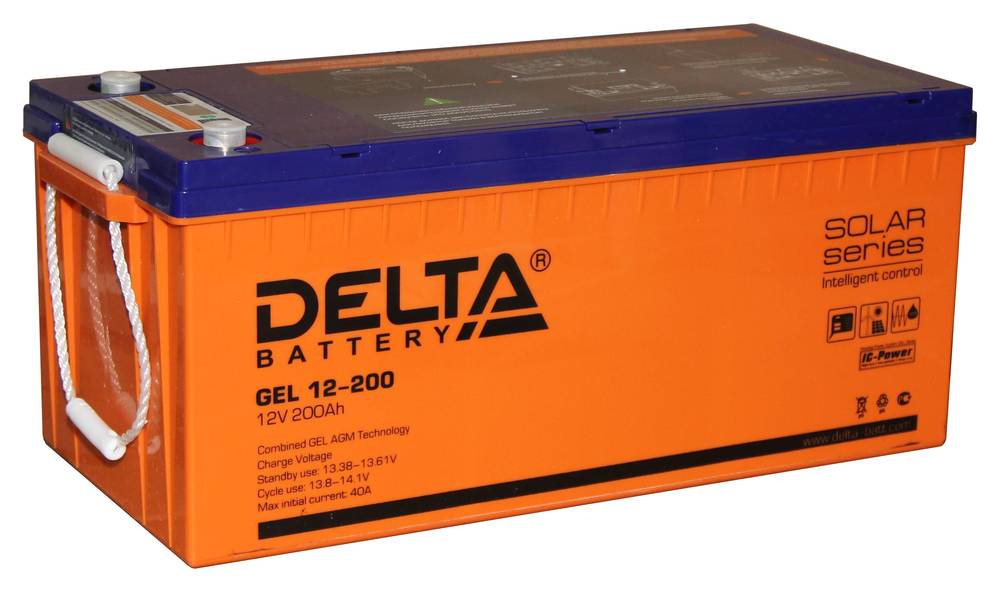 Delta GEL 12-200 — гелевая аккумуляторная батарея 200 ач