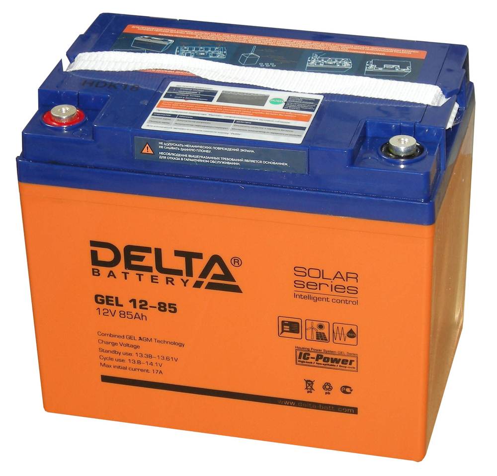 Delta GEL 12-85 — гелевая аккумуляторная батарея 85 ач