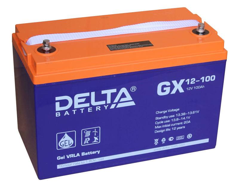 GX 12-100: гелевый аккумулятор 100 А*ч, 12 Вольт