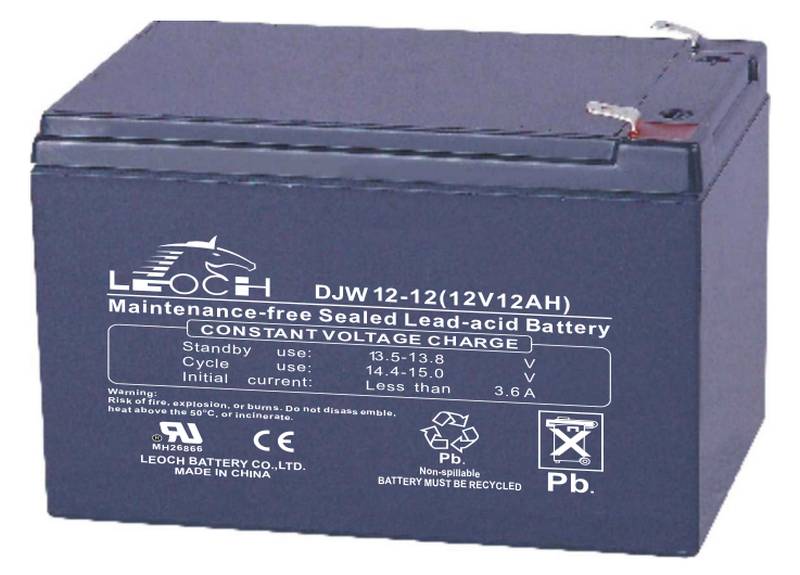 AGM аккумулятор 12 Ач, 12 В, модель DJW12-12