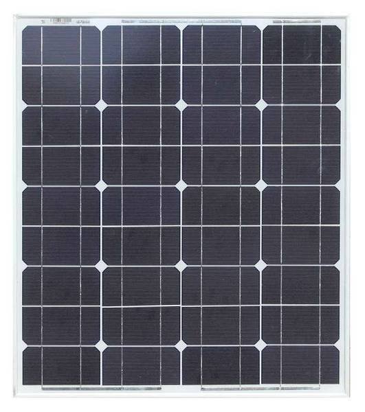 Монокристаллическая солнечная панель 50 Ватт, 12 Вольт, модель CHN50-36M