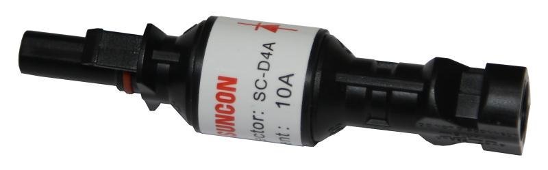 Разъем MC4 с диодом Шоттки 10 Ампер, модель Suncon SC-D4A