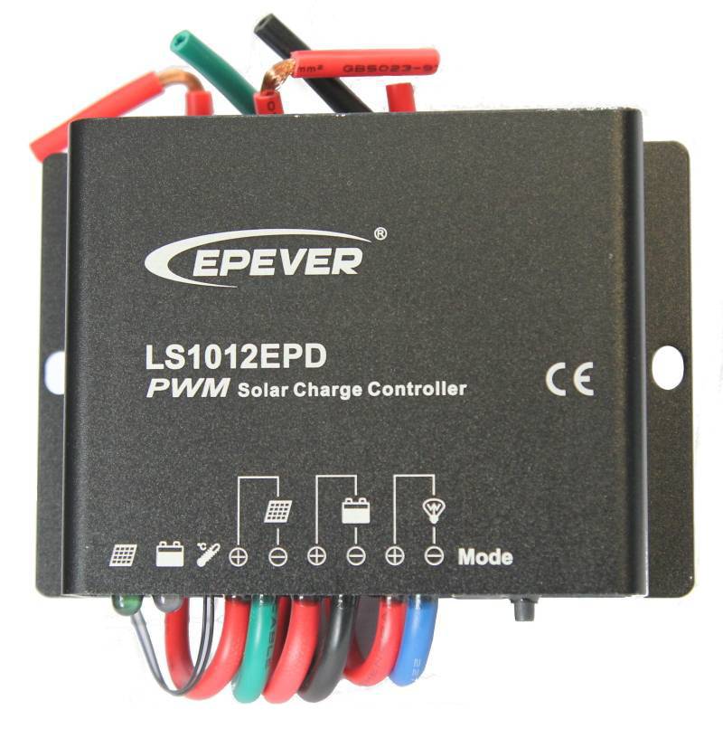Контроллер для солнечных батарей 10 А, 12 В, PWM, IP67, с таймером, модель Epsolar LS1012EPD