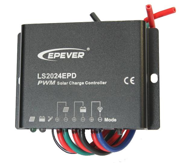 Контроллер для солнечных батарей 20 А, 12/24 В, PWM, IP67, с таймером, модель Epsolar LS2024EPD