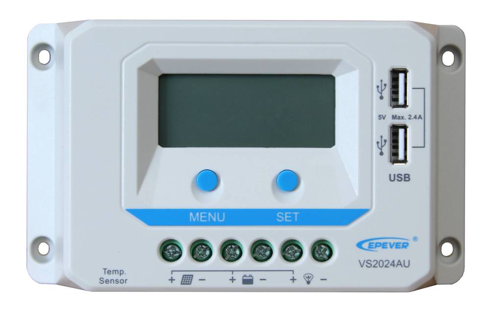 Контроллер заряда 20 А, 12/24 В, PWM, USB, модель VS2024A