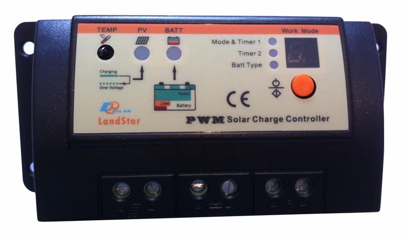 Контроллер заряда для солнечных батарей 10 А, 12/24 В, PWM, модель LS1024R