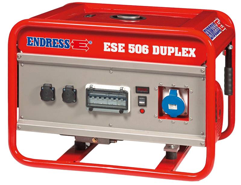 Бензогенератор 220 В, 5.5 кВт, модель ESE 506 SG-GT ES Duplex