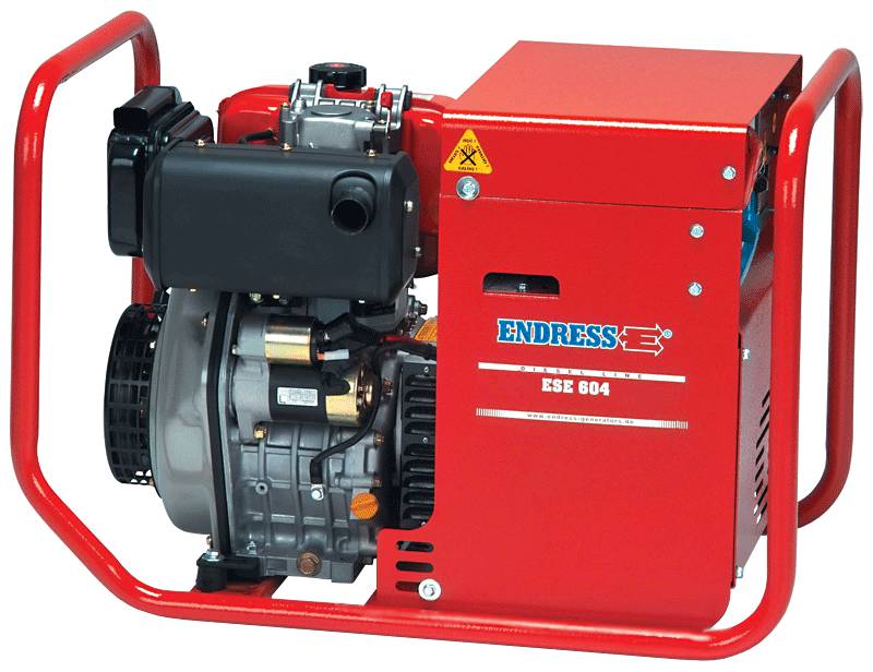 Дизельный генератор 220/380 В, 4.1/5.5 кВт, модель ESE 604 DYS/C ES Diesel